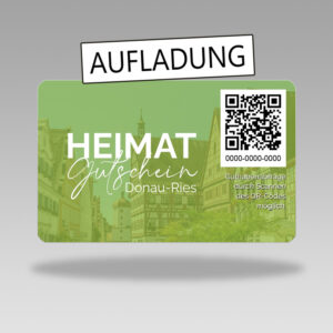 Heimat-Gutschein Donau-Ries Aufladung